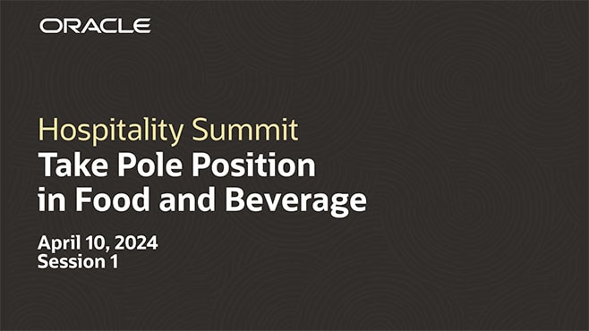 Take Pole Position in Food and Beverage Operations and Efficiency in Your Hotel