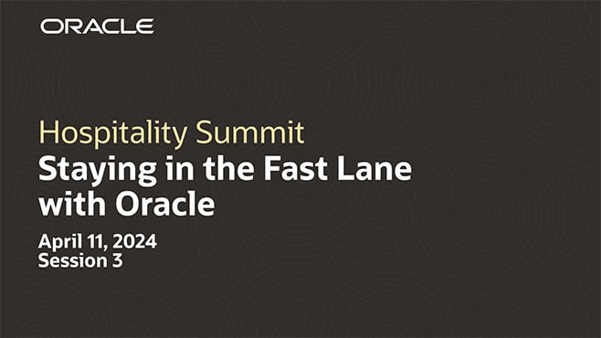 Staying in the Fast Lane with Oracle