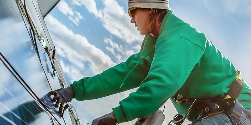 solar panels installation