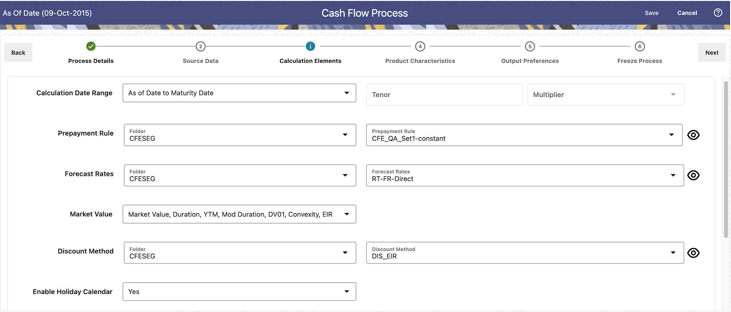 Motor de flujos de efectivo