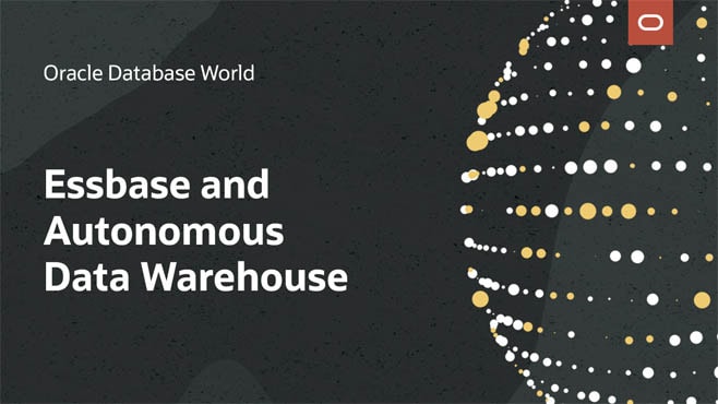 Oracle Essbase Integration with Oracle Autonomous Data Warehouse